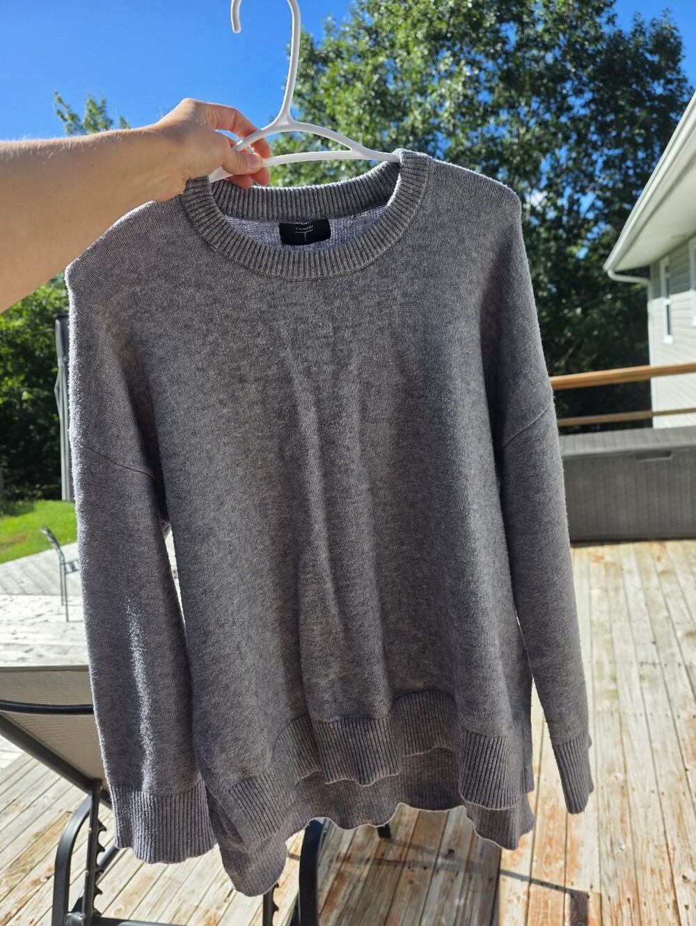 Oversized Soft Crewneck Sweater | Size Medium